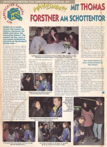 Mit versteckter Kamera...