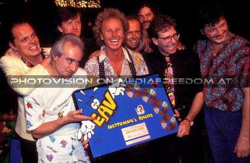Platinverleihung - Neppomuks Rache: Nino Holm,Klaus Eberhartinger  ,Andy T�fferl,Thomas Spitzer