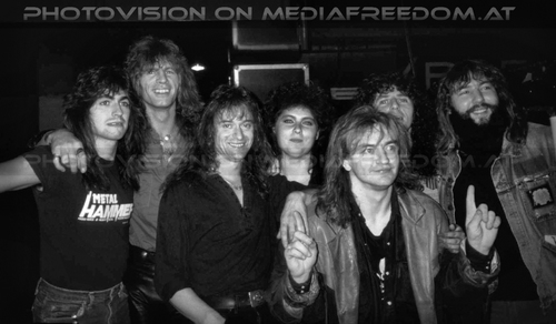 Lost in the night: Fernando Garcia,Herman Frank,Fritz Ranpow,Martina Pokorny,Fargo-Peter Knorn,Tommy Newton,Tval