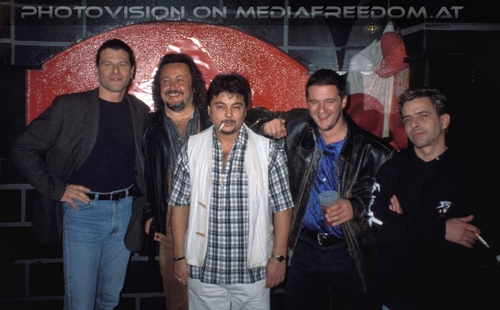 18 Jahre Burning Vision?: Peter Wucsits-Roberts,Charly F. Lovehurts (Charly Swoboda),Pete de Oliviera (Peter Swoboda),Buddy S. (Bernd Bimashofer),Alexander van Schaaf