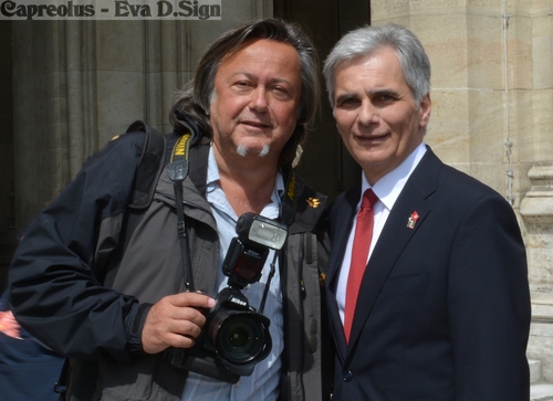 Mai - Kundgebung Bild 13: Charly Swoboda,Werner Faymann