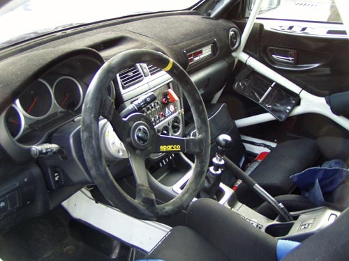 Ralleyauto Cockpit
