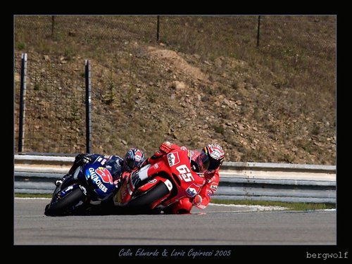 Schr�ge Typen: Collin Edwards & Loris Capirossi