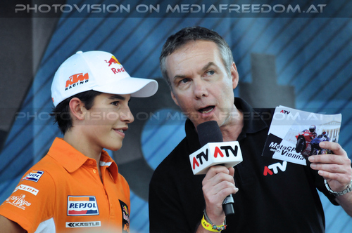 GP meets Vienna 31: Marc Marquez,Mark Michael Nanseck