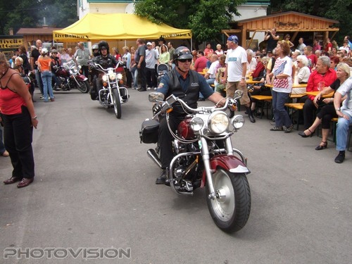 Ankunft der Harleys