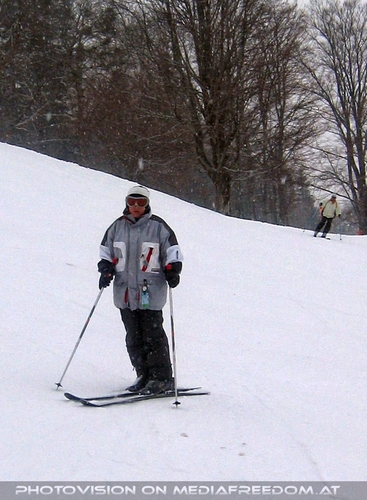 Tapfer bei Schnee und Wind: Gabriele P.