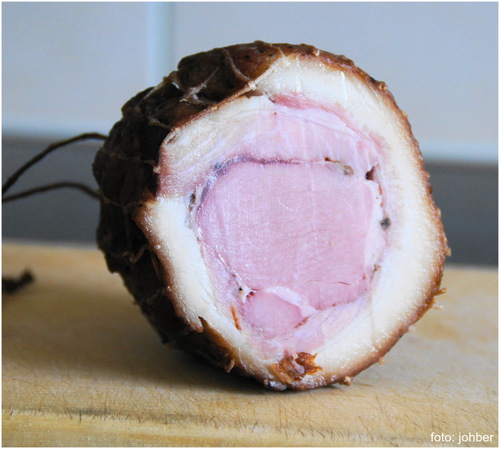 Schweinsfischerl im Schweinsg�derl gerollt: johber