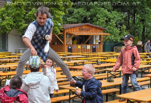 Gaukler-Spa� mit Kindern